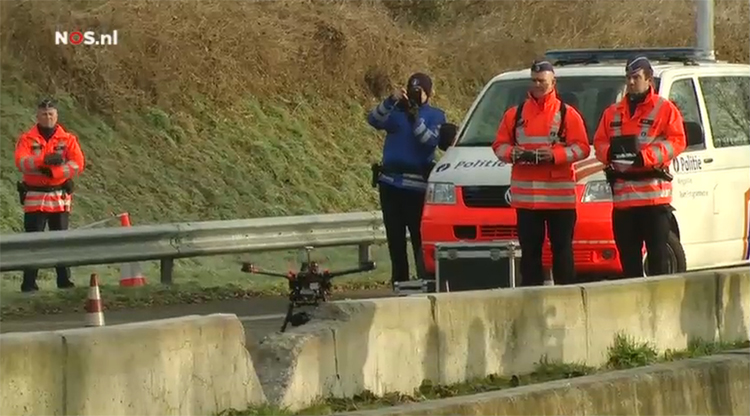 Belgische politie zet drones in bij verkeersongevallen