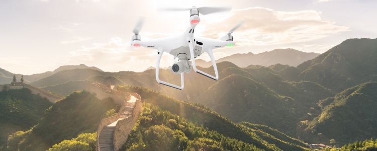 Windmolens gefilmd met DJI Phantom 4 Pro